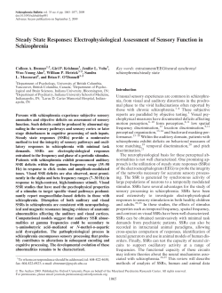 Steady State Responses: Electrophysiological