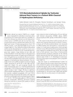 131I-Noriodocholesterol Uptake by Testicular Adrenal Rest Tumors