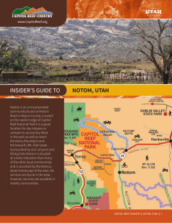 insider`s guide to notom, utah