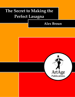 The Secret to Making the Perfect Lasagna