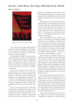 Review: John Reed, Ten Days That Shook the World