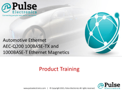 Automotive Ethernet Product Training