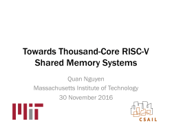 Towards Thousand-Core RISC