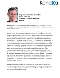 Brigadier General Andrew Jackson British Army (Ret