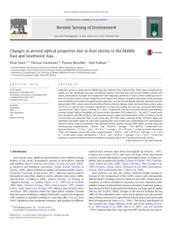 Changes in aerosol optical properties due to dust storms in the