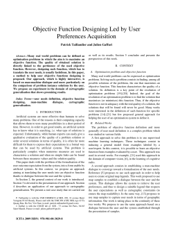 Objective Function Designing Led by User