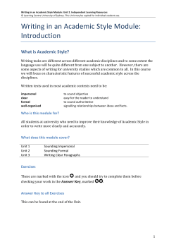 Unit 2 - The University of Sydney