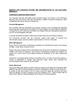 Ministry for European Affairs and Implementation of the