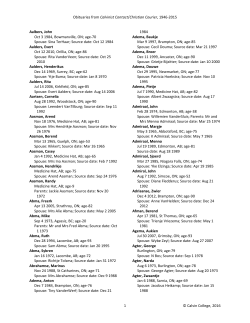 Obituaries from Calvinist Contact/Christian Courier