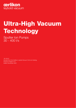 Sputter Ion Pumps - Ideal Vacuum Products, LLC