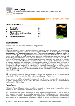 toxicon - Elsevier