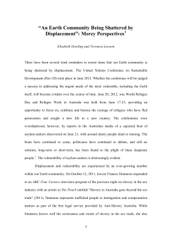 An Earth Community Being Shattered by Displacement