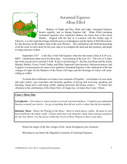 Autumnal Equinox Alban Elfed