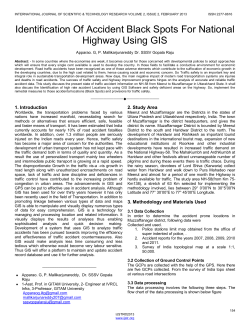 Identification Of Accident Black Spots For National Highway Using GIS