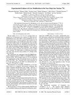 Experimental Evidence of Core Modification in the Near Drip