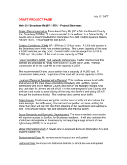 Comprehensive Transportation Plan Draft 2007