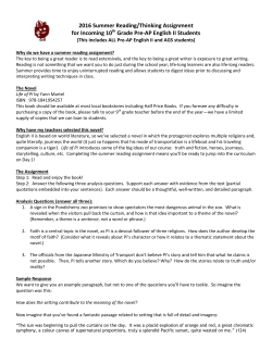 10th Grade Pre-AP English II