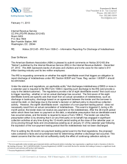 Notice 2012-65 - American Bankers Association