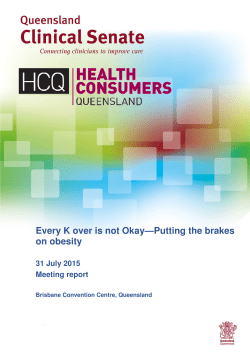 Every K over is not Okay—Putting the brakes on obesity 31 July