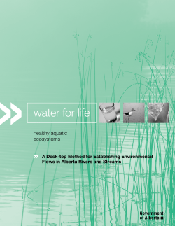 A Desktop Method for Establishing Environmental Flows in Alberta