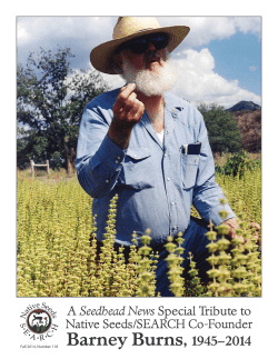 Barney Burns - Native Seeds/SEARCH