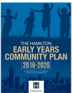 Early Years Community Plan (EYCP) 2016&ndash;2020