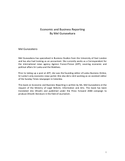 Economic and Business Reporting By Mel Gunasekara