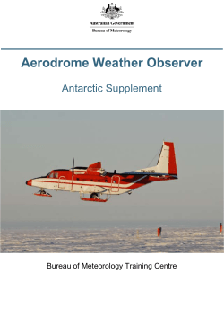 AWO Antarctic Supplement File - Bureau of Meteorology Training