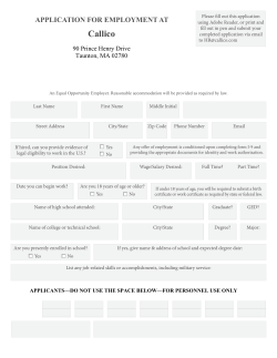 application for employment at