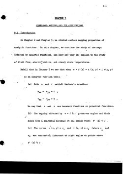 Chapter 9: Conformal Mapping and its Applications