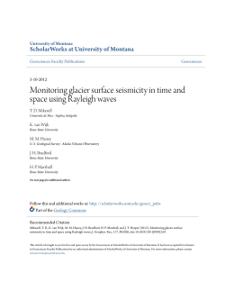 Monitoring glacier surface seismicity in time and space using