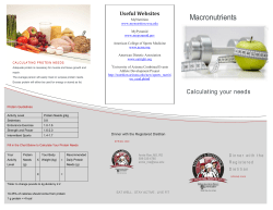 Macronutrients - WSU Dining Services