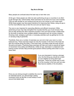 Say No to Sit-Ups - Surefire Fitness