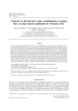 Controls on old and new water contributions to stream flow at some