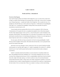 Leader`s Guide for Pardon and Peace&hellip;Remembered
