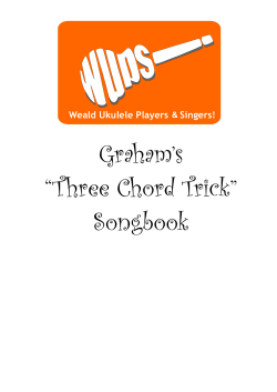 Graham`s 3 chord trick songbook