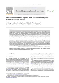 Post-combustion CO2 capture with chemical absorption: A state