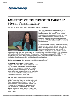 Newsday - Waldner`s Business Environments