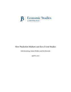 How Prediction Markets can Save Event Studies