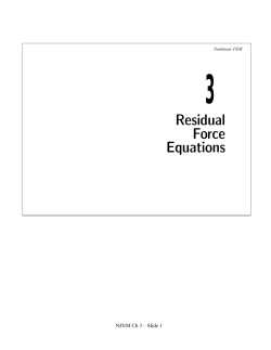 Residual Force Equations