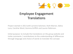 Employee Engagement Translations