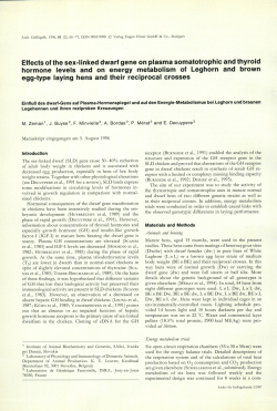 Effects of the sex-linked dwarf gene on plasma somatotrophic and