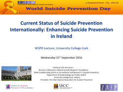 Enhancing Suicide Prevention in Ireland