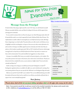 the newsletter