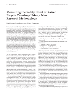 Measuring the Safety Effect of Raised Bicycle Crossings Using