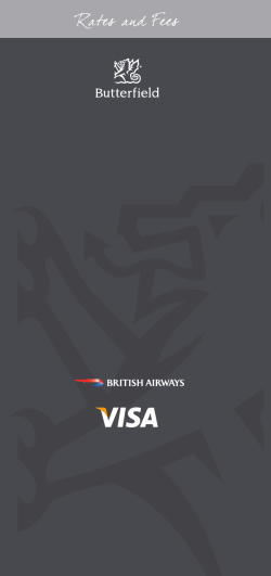 Rates and Fees
