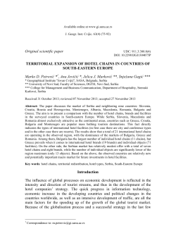 Original scientific paper TERRITORIAL EXPANSION OF