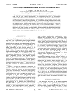 Local binding trend and local electronic structures of 4d transition