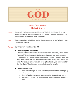 Is He Charismatic? Robert Morris