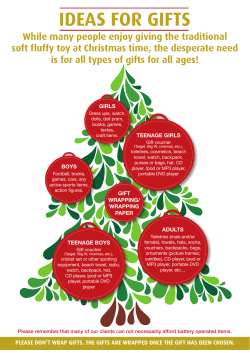 ideas for gifts - Anglican Diocese of Newcastle